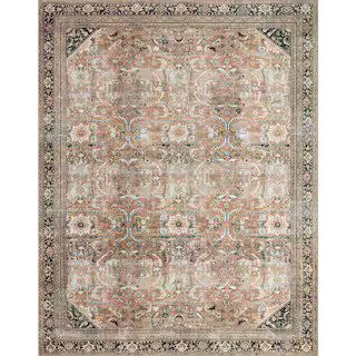 LOLOI II Wynter Auburn/Multi 7 ft. 6 in. x 9 ft. 6 in. Oriental Printed Area Rug WYNTWYN-02AAML76... | The Home Depot