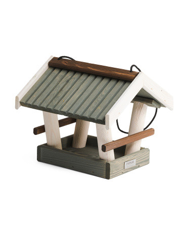 Handcrafted In Poland Apex Pinewood Hanging Bird Feeder | TJ Maxx