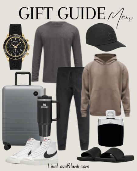 Gift guide for men
Lululemon - Jordan loves and wears daily
Nike sneakers 
Cologne 
Luggage 
Watch
#ltku

#LTKmens #LTKGiftGuide #LTKHoliday