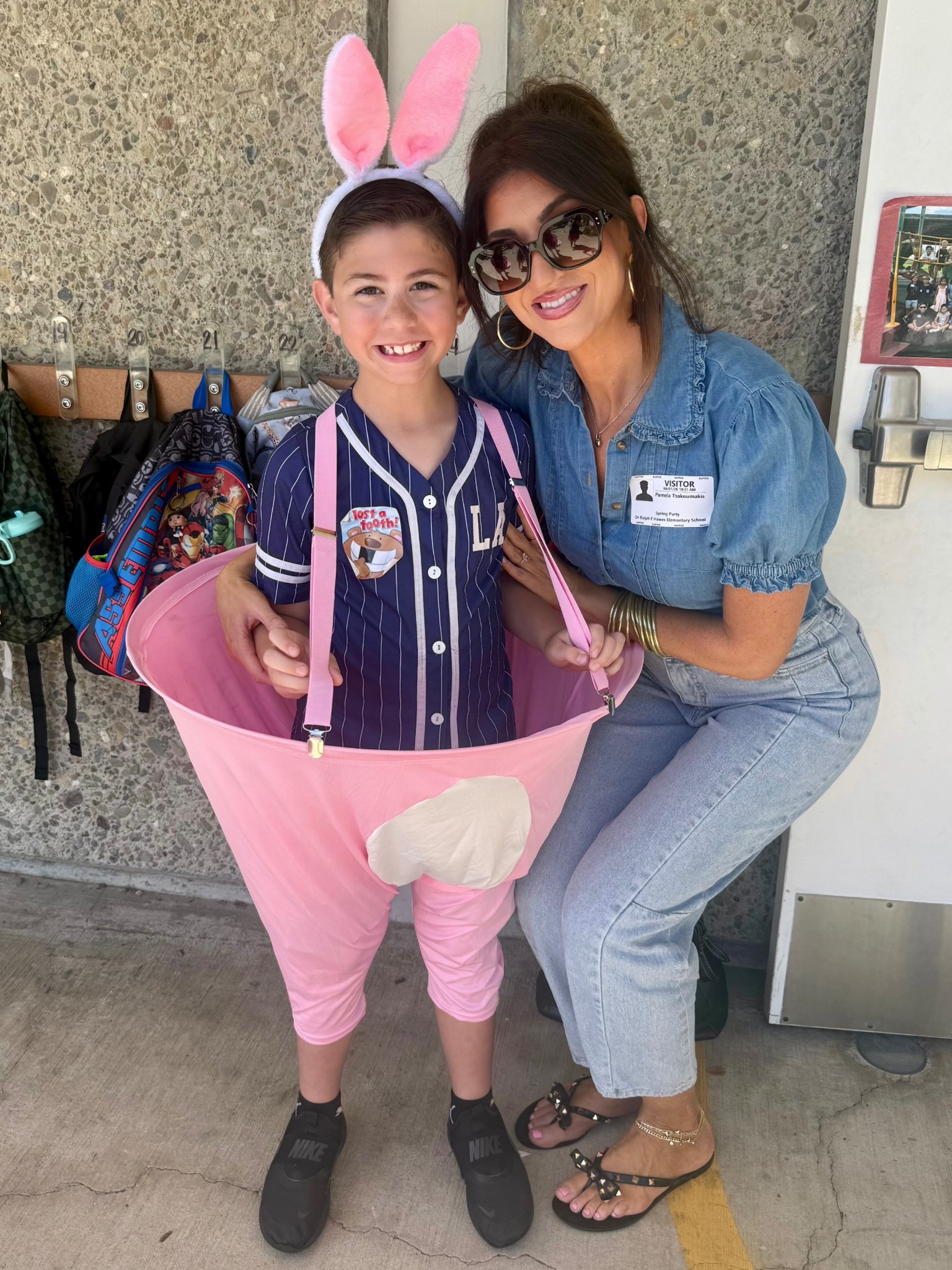 Medium in the top and 6 in the jeans.

#LTKmomlife #LTKootd