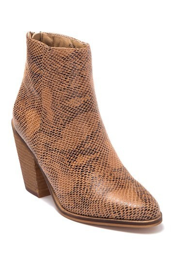 Rook Print Embossed Ankle Bootie | Nordstrom Rack