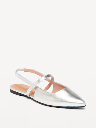 Pointed Toe Slingback Flats | Old Navy (US)