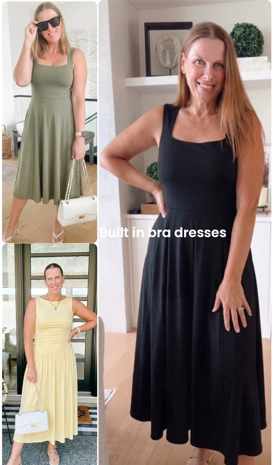 Bra free dresses are trending!!
These are such good quality and fit so good 

Buil in bra dresses, vacation dresses, elevated casual dress, 

#LTKootd #LTKTravel #LTKOver40