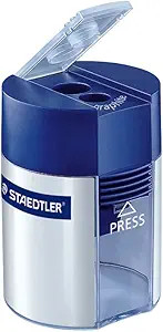 Staedtler Double Hole Pencil Sharpener, Two Holes for Standard Pencils, Large Colored Pencils, an... | Amazon (US)