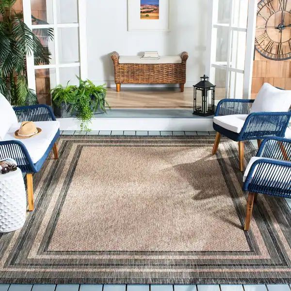 SAFAVIEH Courtyard Vickie Indoor/ Outdoor Waterproof Patio Backyard Rug - Bed Bath & Beyond - 116... | Bed Bath & Beyond