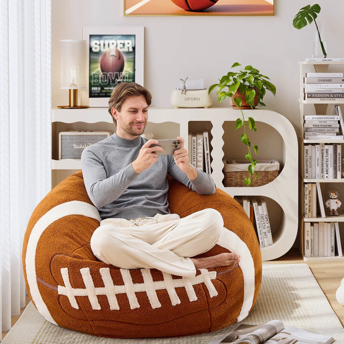 Trule Memory Foam Filled Bean Bag Chair With Soft Printed Removeable Cover & Reviews | Wayfair | Wayfair North America