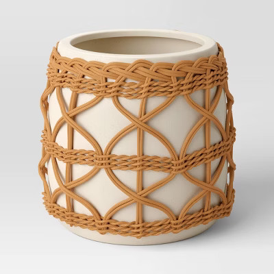 Woven Stoneware Outdoor Planter - Opalhouse™ | Target