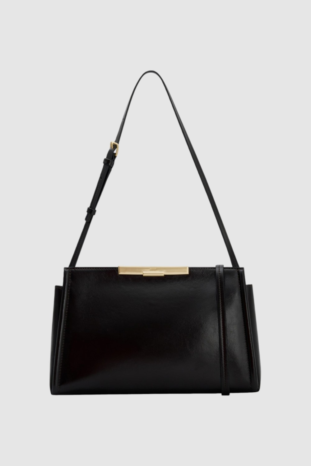 Miriam Crackle Day Bag Dark Chocolate | Oroton