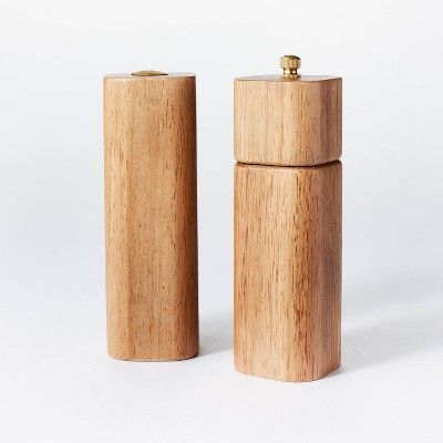 2pc Wood Salt and Pepper Shaker Set - Threshold&#8482; designed with Studio McGee | Target