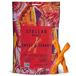 Stellar Pretzel Braids, Sweet & Sparky, 6 Snack Packs (5 oz each) Spicy Buffalo Flavor - Stellar ... | Amazon (US)