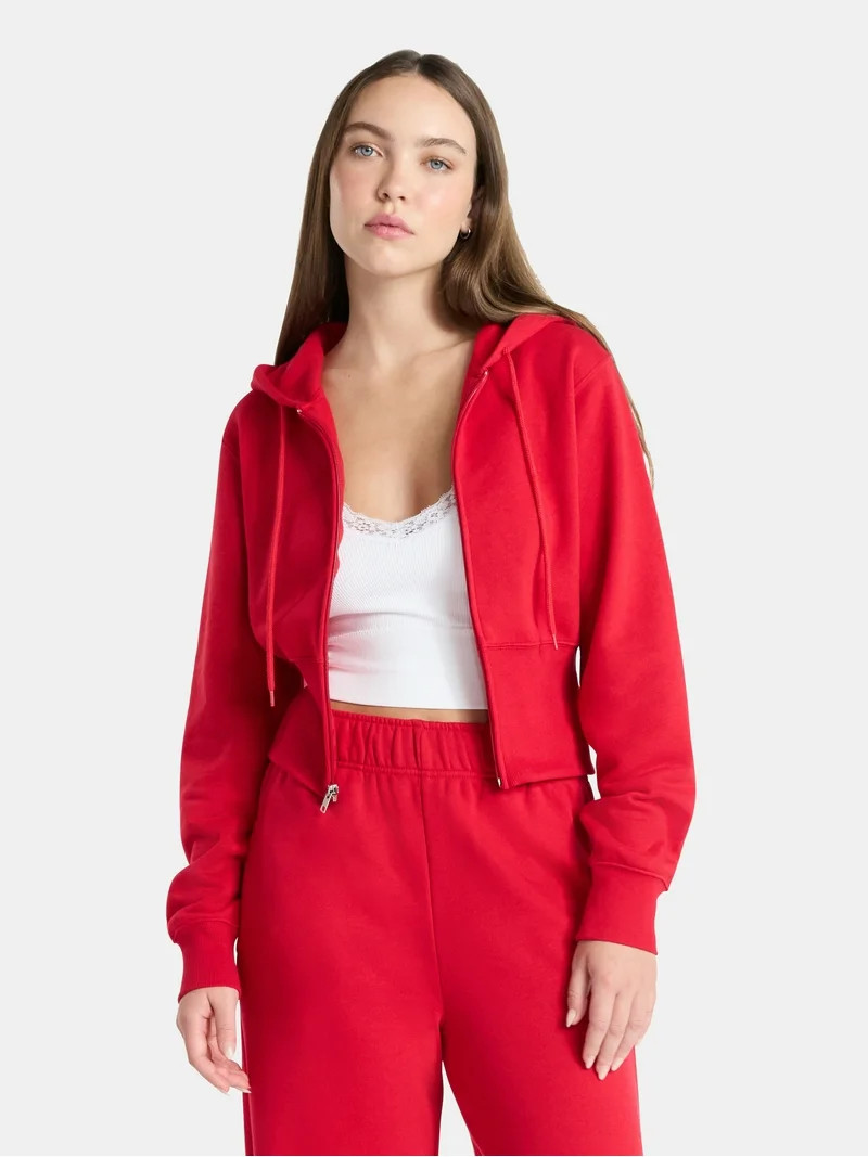 No Boundaries Fleece Zip Hoodie, Women's | Walmart (US)