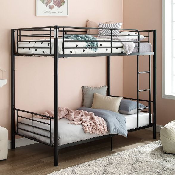 Twin over Twin Premium Metal Bunk Bed - Saracina Home | Target