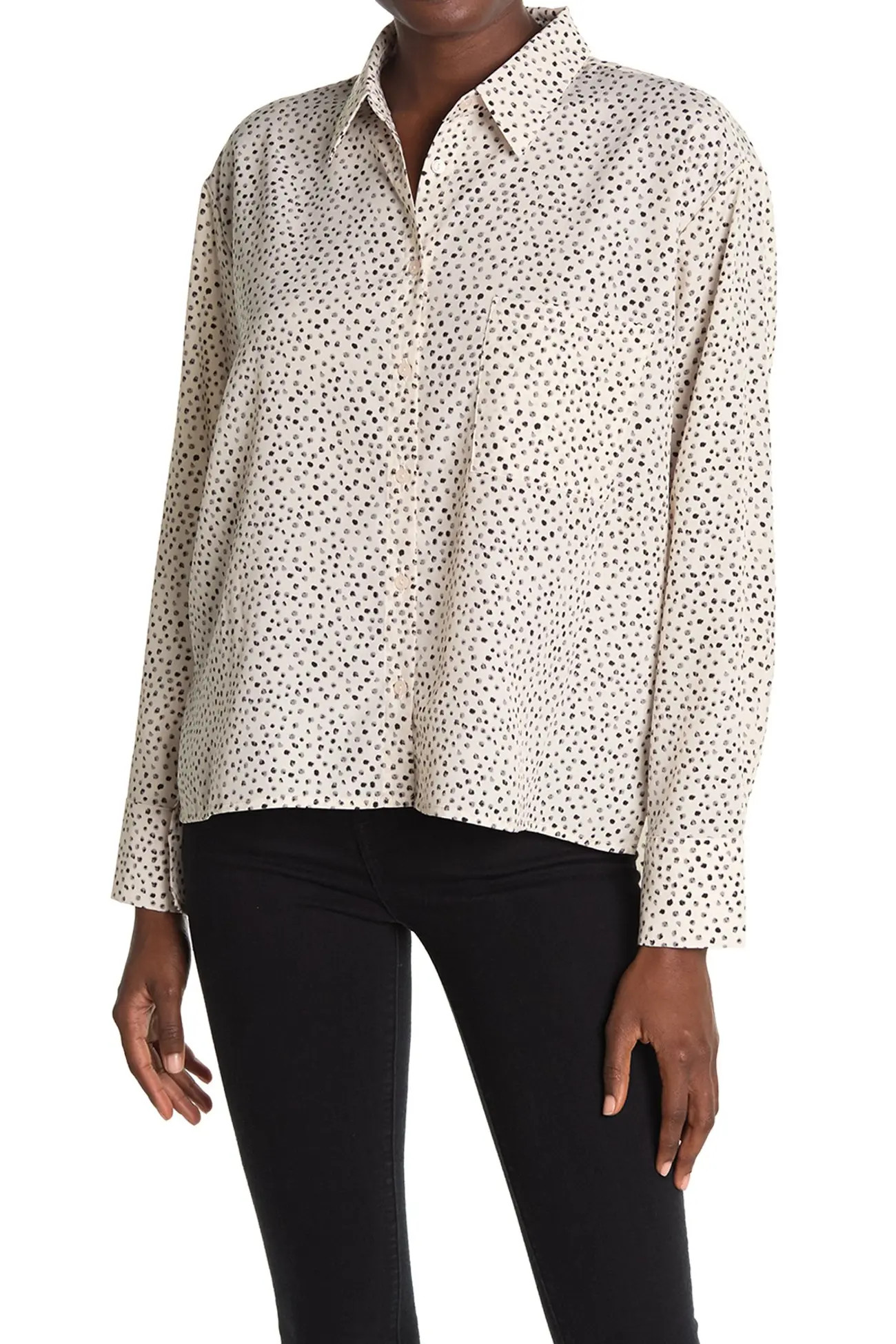 ASTR the Label | Long Sleeve Button Front Shirt | Nordstrom Rack | Nordstrom Rack