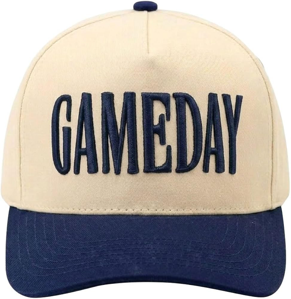 Gameday Hat Vintage Embroidered Football Season Hat Sports Fan Baseball Cap | Amazon (US)
