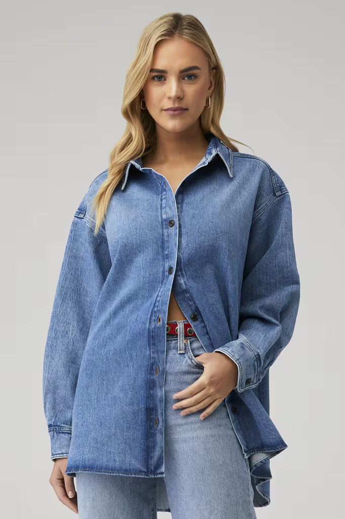 DENIM OVERSIZED SHIRT | FashionPass
