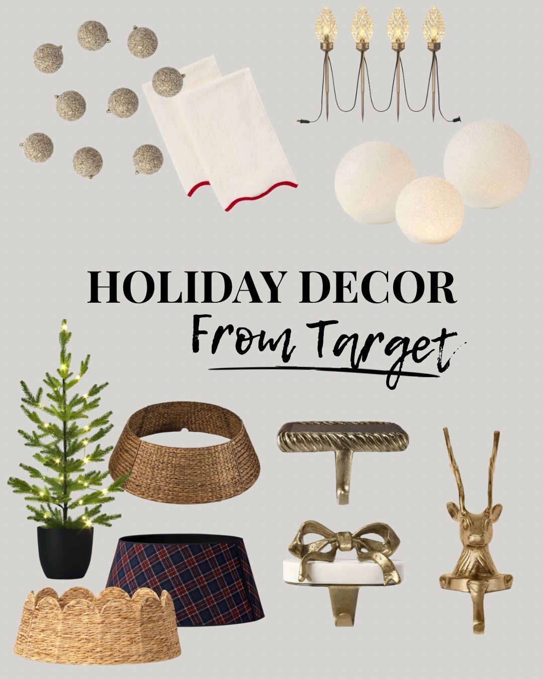 Target understood the assignment this holiday season 🎄 whether you’re a classic red-and-green girly, a neutrals only queen, or all about modern bows and gold accents… there’s a style for everyone. Rounded up my favorites so you can build the look you love!

#targetfinds #holidaydecor #christmasdecor #sale

#LTKHoliday #LTKSeasonal #LTKSaleAlert