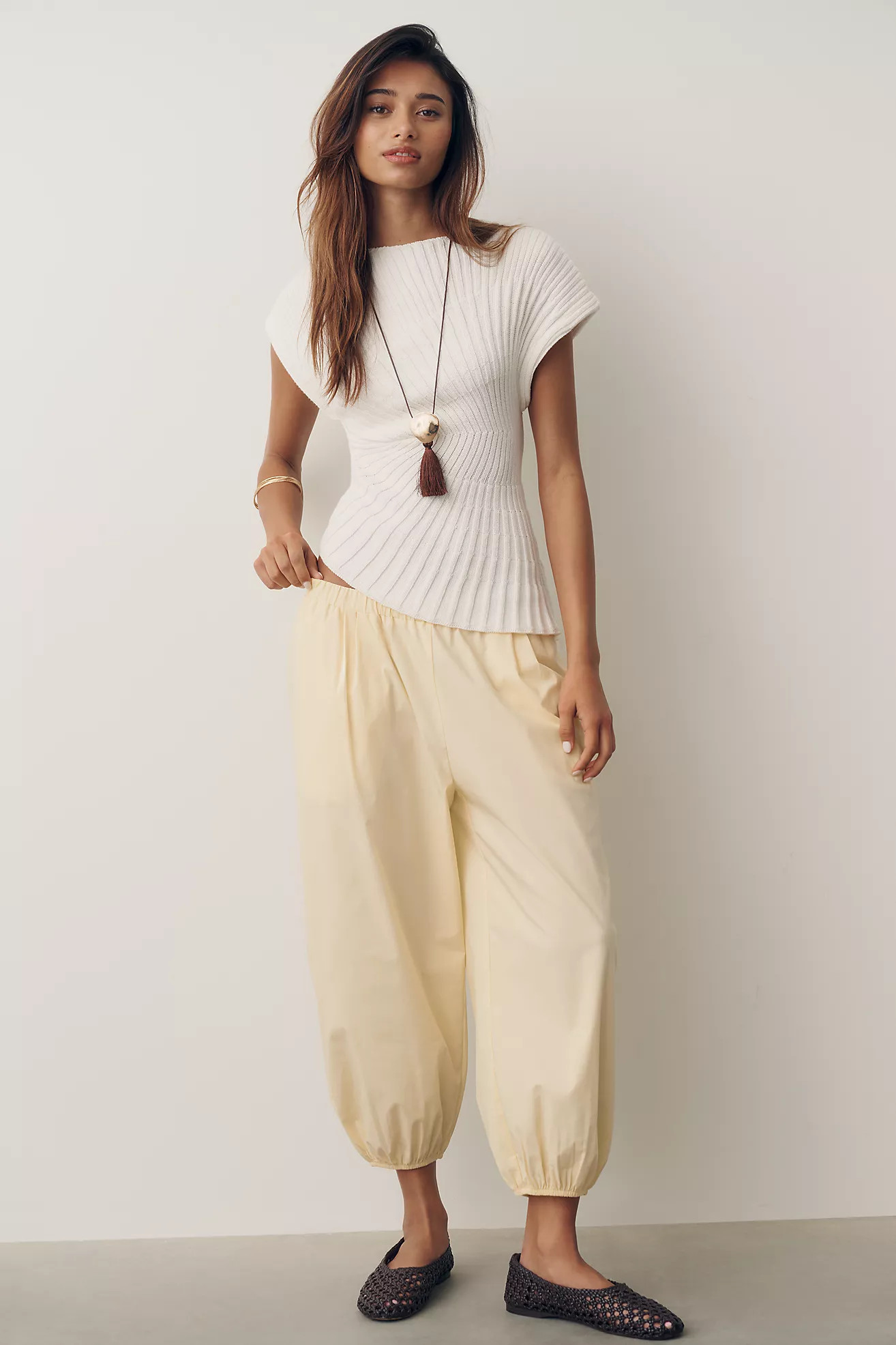 Daily Practice Cropped Bubble Pants | Anthropologie (US)