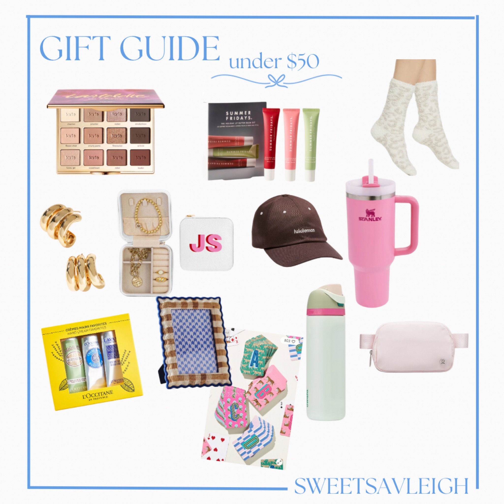 Gift guide for her under $50 

#LTKHoliday #LTKGiftGuide #LTKSeasonal