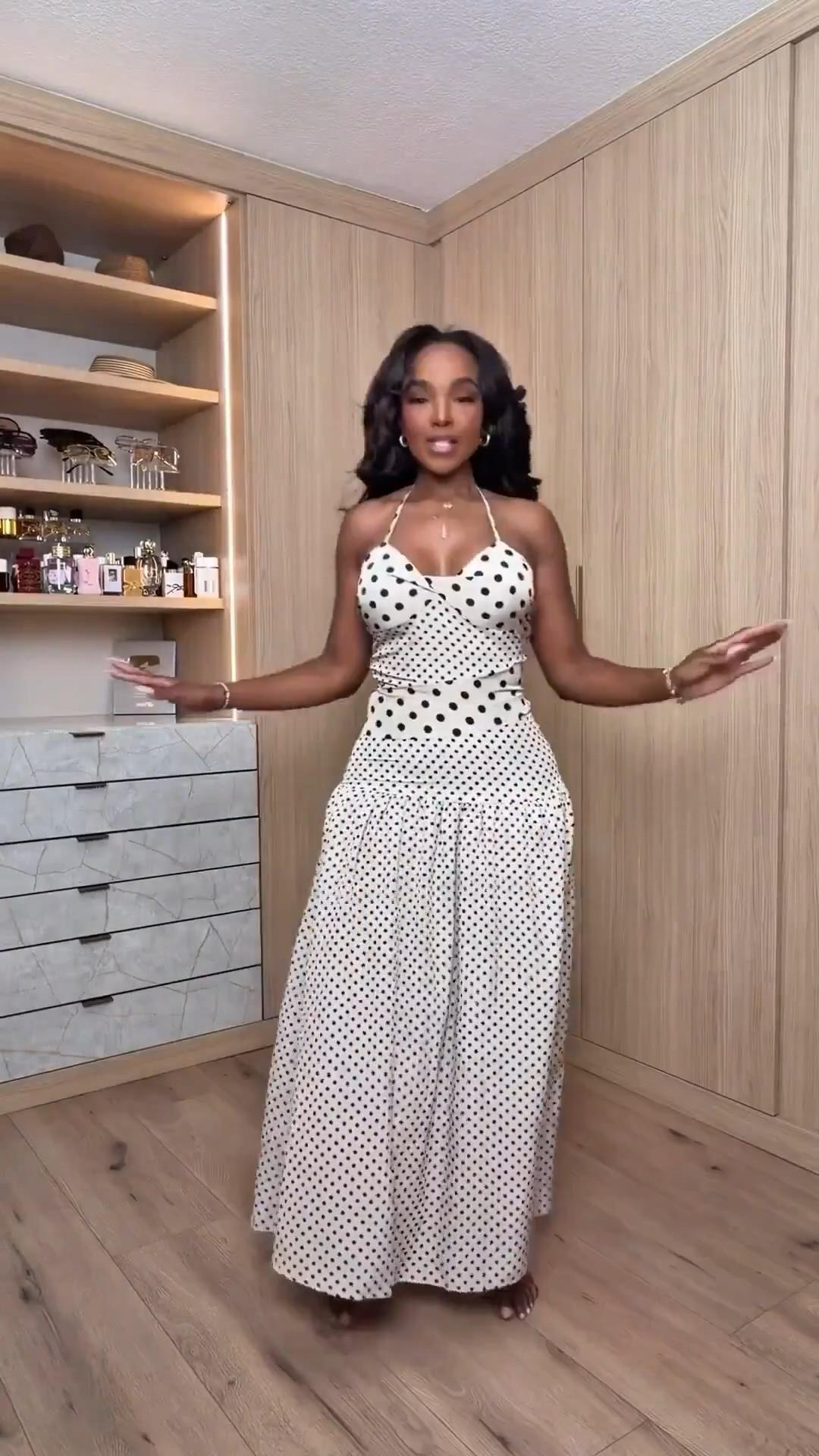Hi Babes!

Polka dots are having a major moment and this dress is everything 🤍🖤✨

The fitted bodice, flowy skirt, and timeless print make this one of those dresses you’ll reach for year after year. It’s feminine, elegant, and gives designer vibes without the designer price tag.

Where to wear this:
• Brunch with the girls
• European vacations
• Summer weddings
• Baby showers
• Date nights
• Weekend getaways

Style tip: Pair it with simple black sandals and gold jewelry for an effortless chic look that never goes out of style.

Everything is linked below!

xx Kira | IG: KirasFashionFinds

34D - 27 - 40 • Size Small or 4

#LTKgrwm #LTKootd #LTKPetite