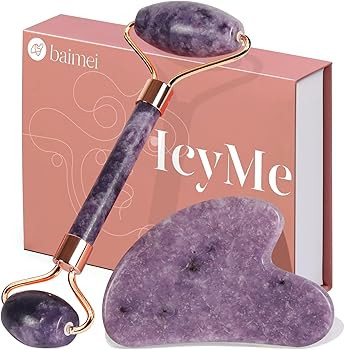 BAIMEI Jade Roller & Gua Sha Set Face Roller and Gua Sha Facial Tools for Skin Care Routine and P... | Amazon (US)