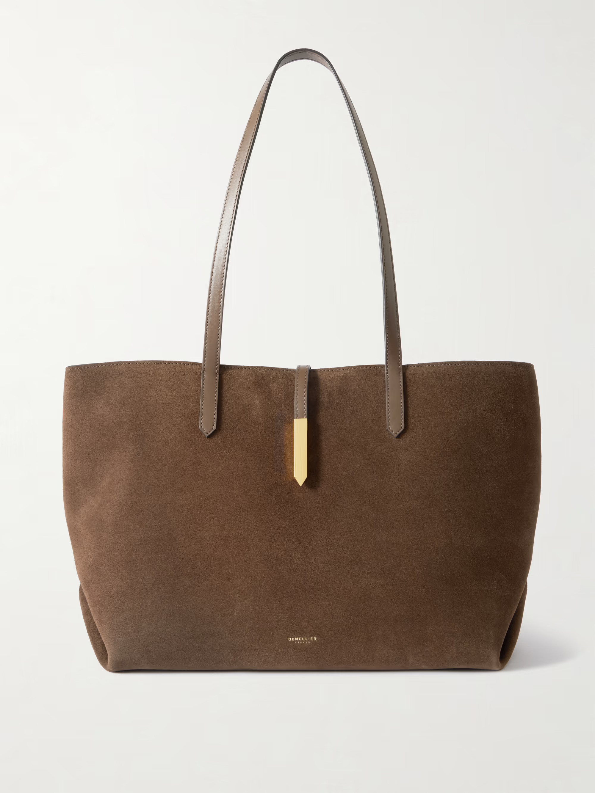 Tokyo leather-trimmed suede tote | NET-A-PORTER (UK & EU)
