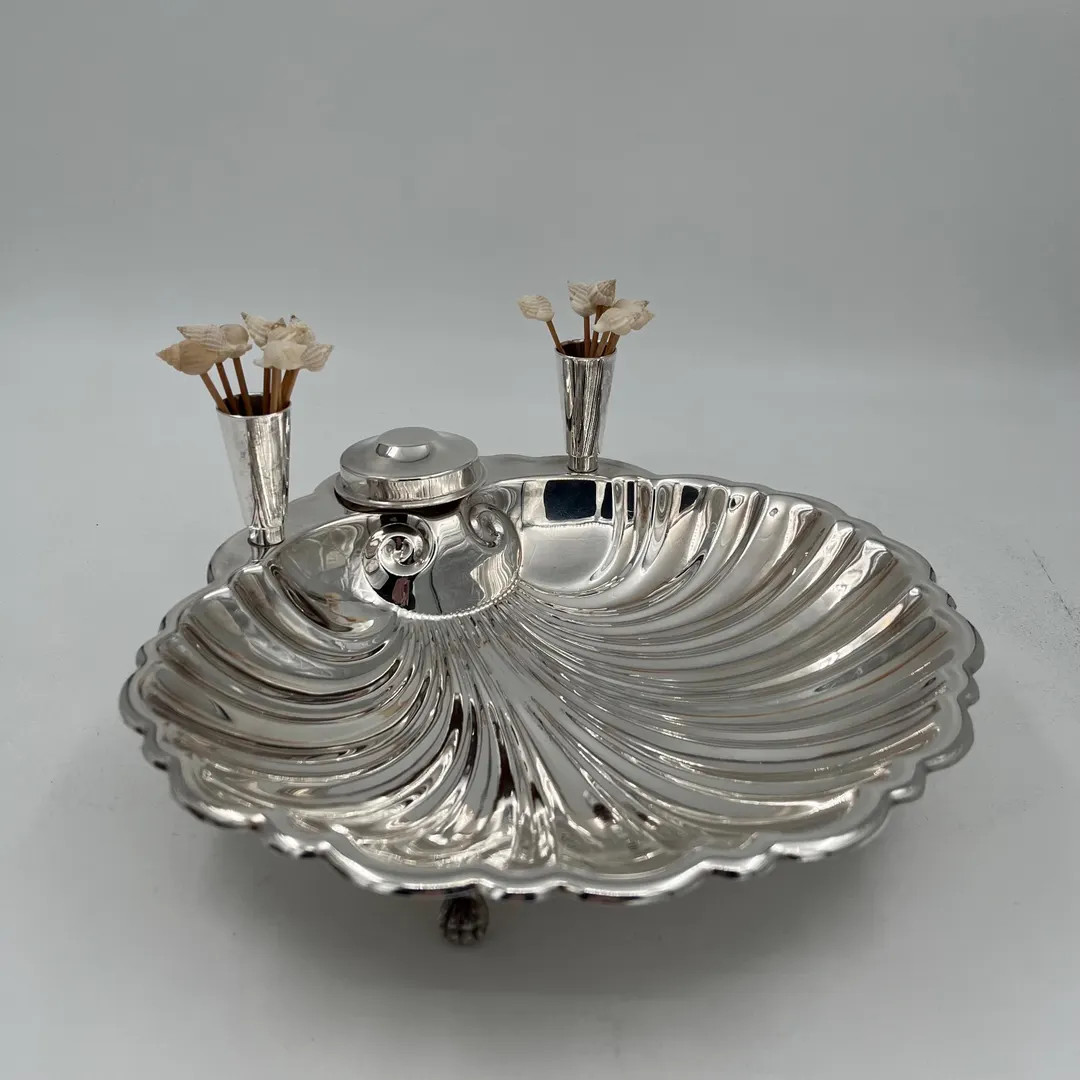 Vintage Silverplate Scallop Shell Serving Dish by Tilden Thurber Rhode Island Silversmiths Shrimp... | Etsy (US)