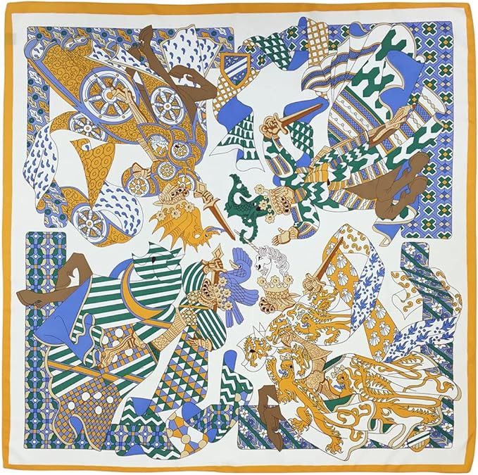 Julunar Silk Like Head Scarf for Women - Satin Large Hair Scarves - 35" Square Silk Hair Wrap for... | Amazon (US)