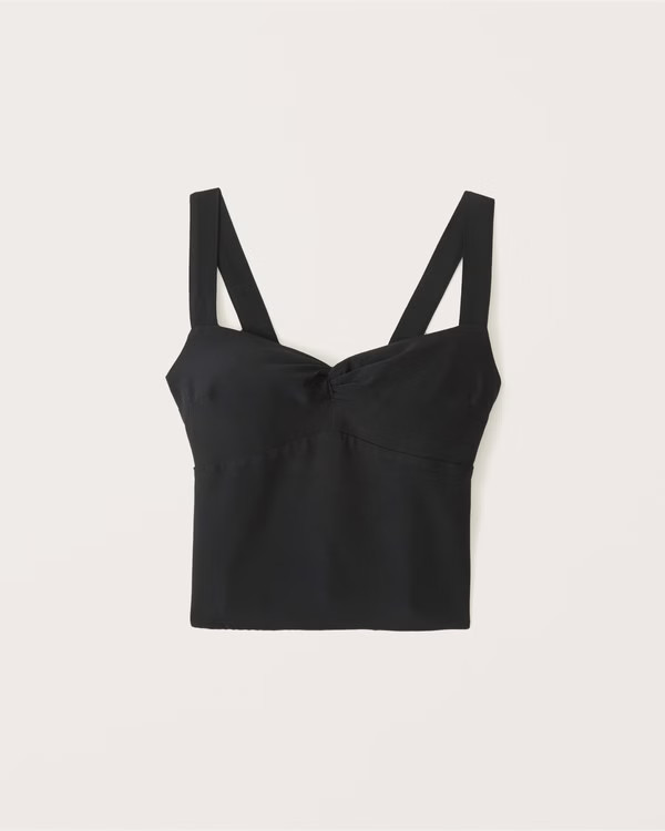 Twist-Front Wide Strap Cami | Abercrombie & Fitch (US)