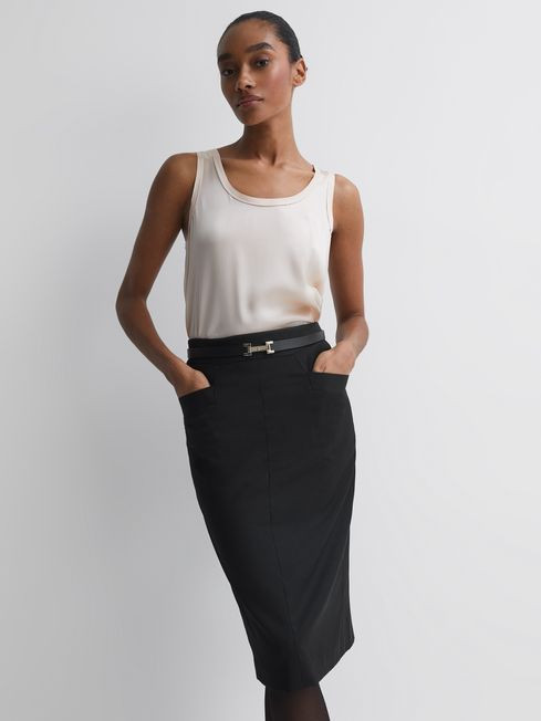 Haisley
                Tailored Pencil Skirt | Reiss US