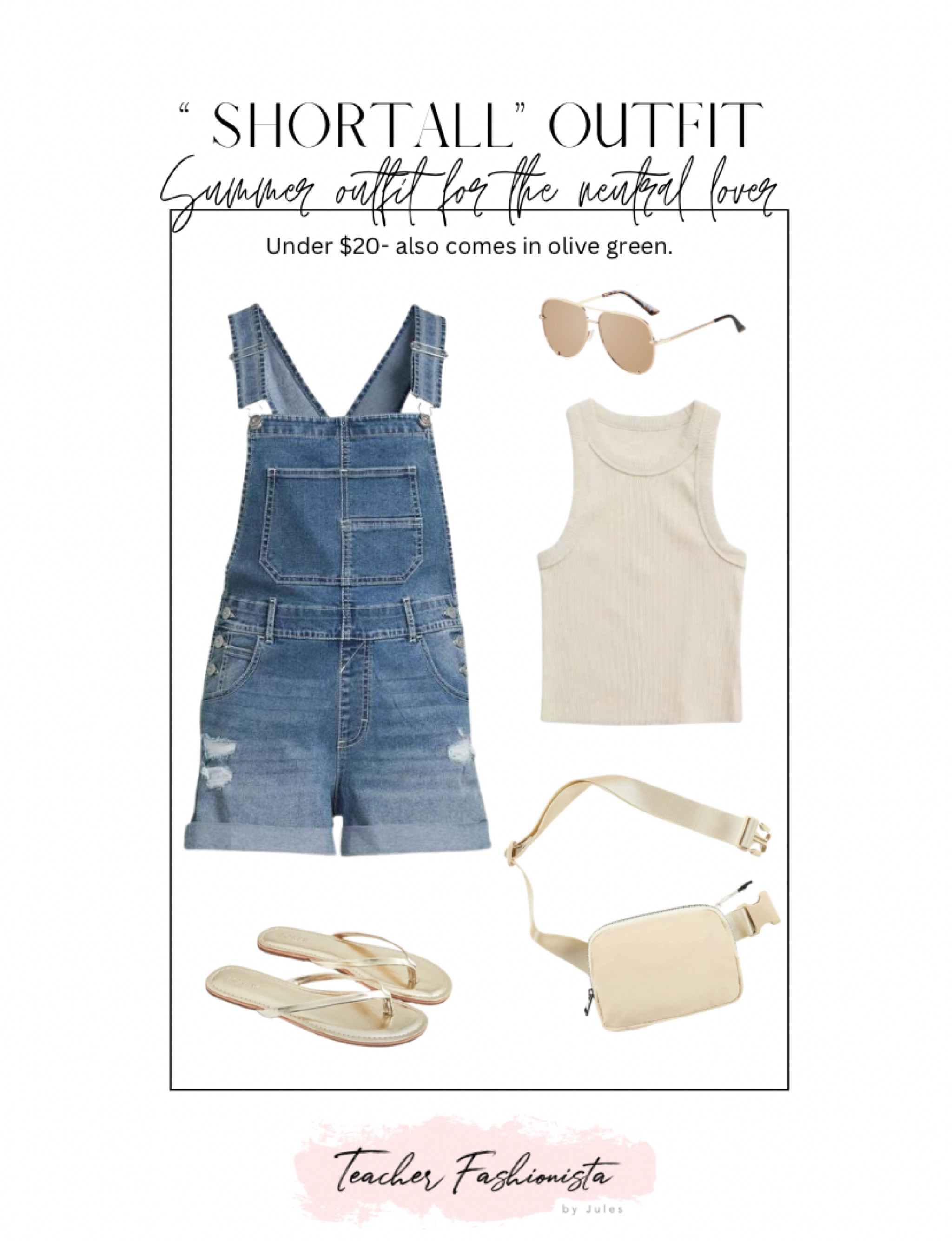 I love the neutral colors here! Perfect, put-together summer outfit! 

• Shortalls • summer outfit • vacation outfit • Walmart •

#LTKstyletip #LTKunder50 #LTKFind