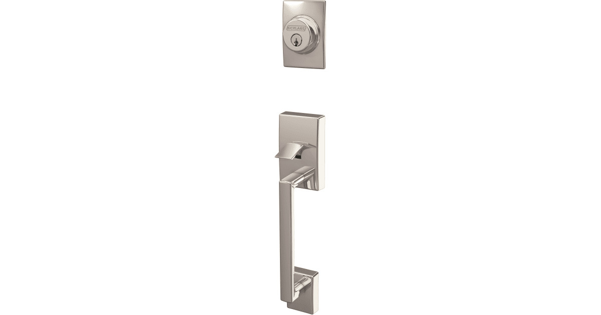 Schlage Custom Century Keyed Entry Single Cylinder Sectional Handleset - Exterior OnlyModel:FC58C... | Build.com, Inc.