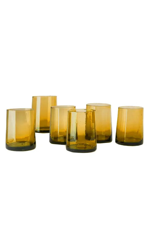 Verve Culture Moroccan Cone Glass Small in Amber at Nordstrom | Nordstrom