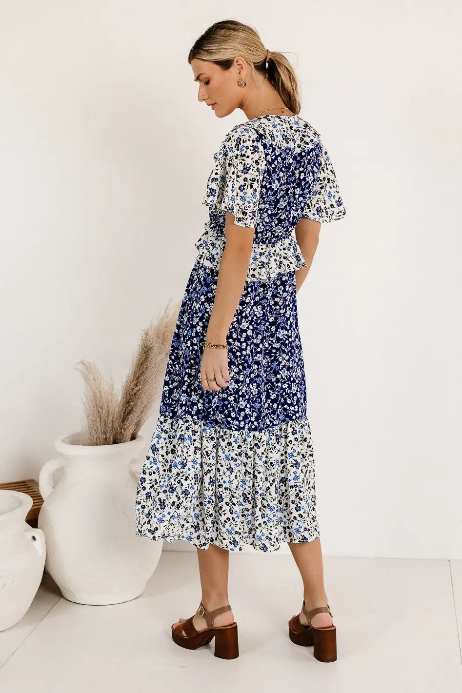 Maisey Floral Midi Dress | Bohme