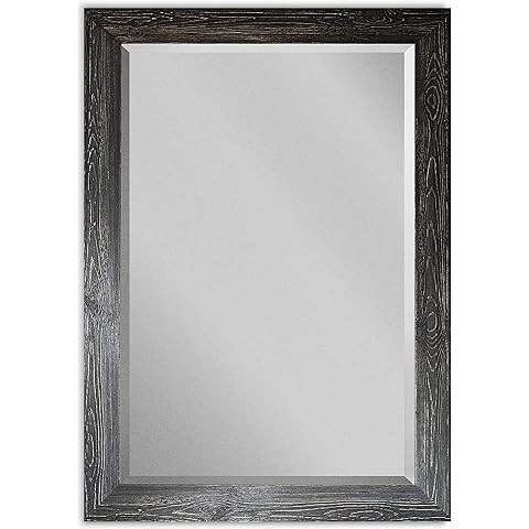 Renditions Gallery Rustic Barnwood Full Length Rectangular Framed Wall Mirror-Grey, 25X61 | Amazon (US)