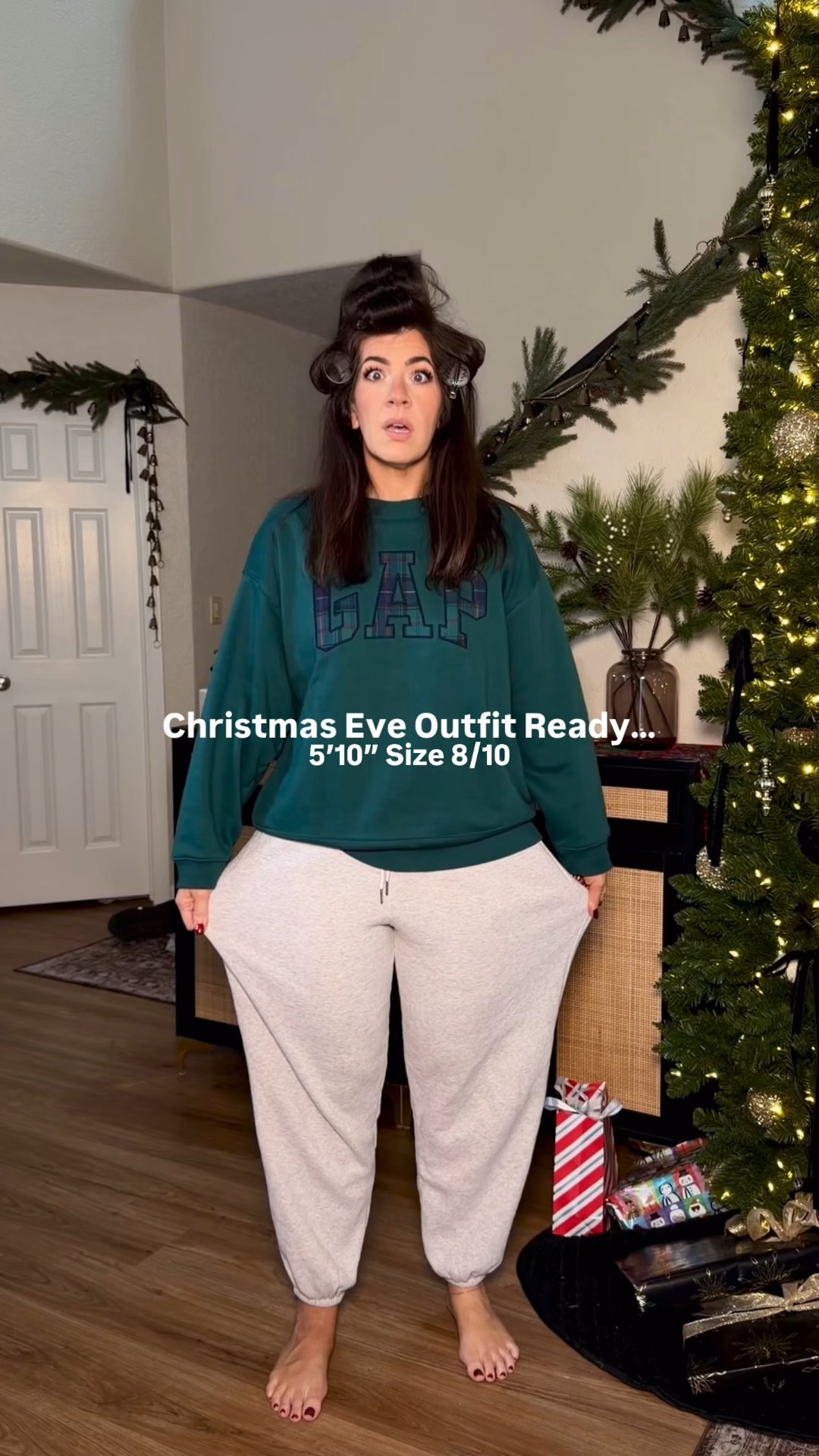 Christmas even dinner party outfit- dress code: no grinches allowed
Would also be great for New Year’s Eve
Lace shirt/medium
Blazer- medium
Sequin shorts-large
Tights-medium 

#LTKTall #LTKMidsize #LTKFindsUnder50