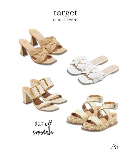 Target Circle event! Get 30% off sandals just in time for spring. 

#LTKsalealert #LTKSeasonal #LTKshoecrush