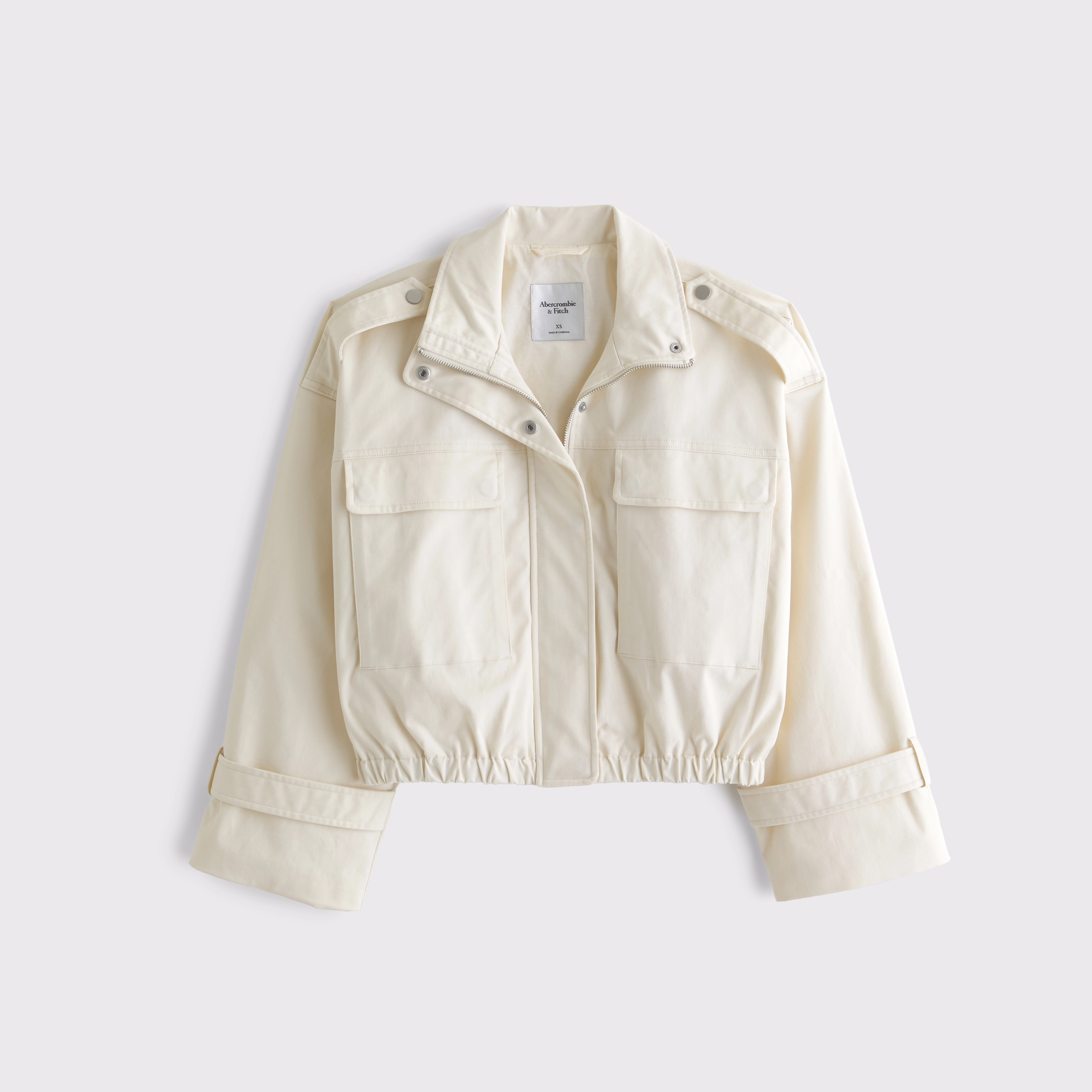 Lightweight Cinched Utility Jacket | Abercrombie & Fitch (US)