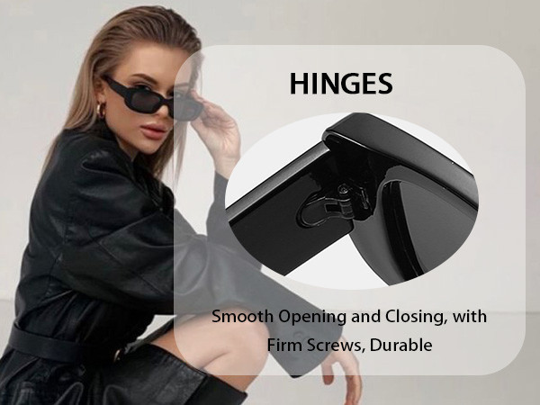 BUTABY Rectangle Sunglasses for Women Retro Driving Glasses 90’s Vintage Fashion Narrow Square ... | Amazon (US)