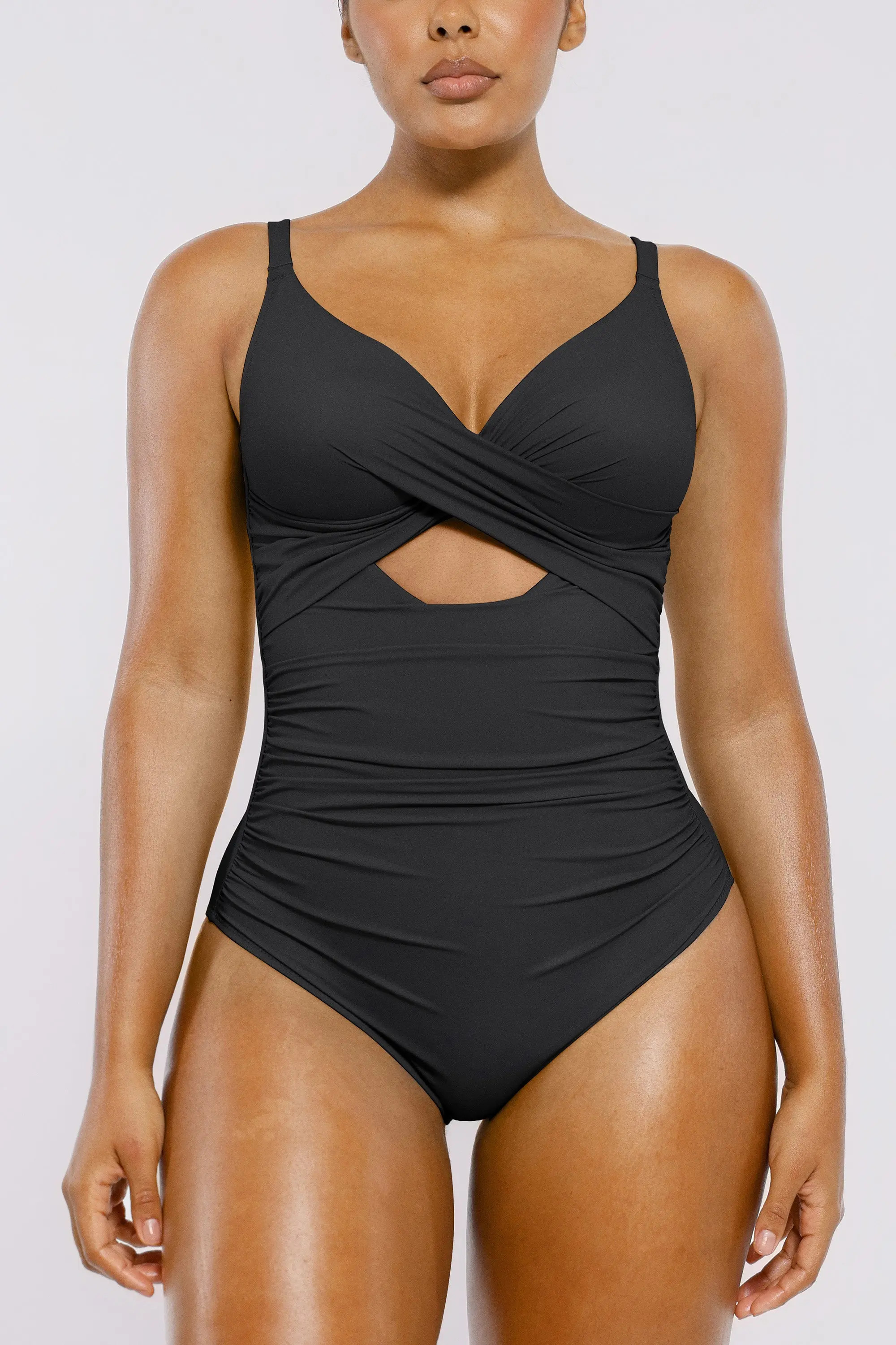 Cutout-Front Tummy Control One-Piece Swimsuit (Women) | Nordstrom | Nordstrom