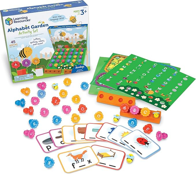 Learning Resources Alphabet Garden Activity Set, Educational Indoor Games, Preschool Alphabet, To... | Amazon (US)