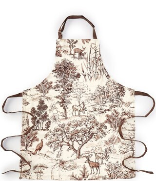 Southern Living Festive Fall Woodland Toile Apron | Dillard's | Dillard's