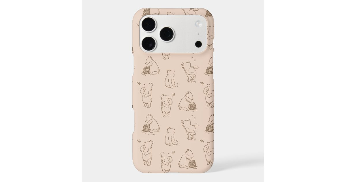 Classic Winnie the Pooh Pattern Case-Mate iPhone Case | Zazzle | Zazzle