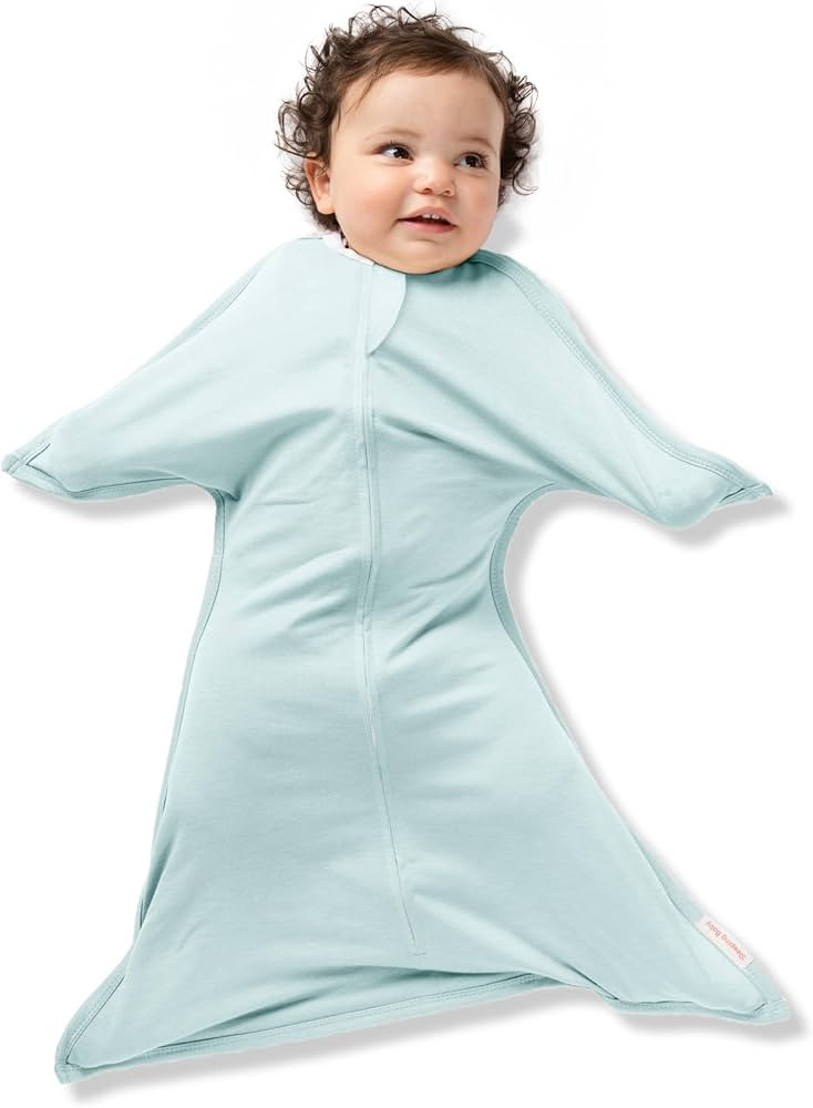 SleepingBaby Zipadee-Zip Transition Swaddle - Cozy Baby Swaddle Blanket with Zipper Convenience -... | Amazon (US)