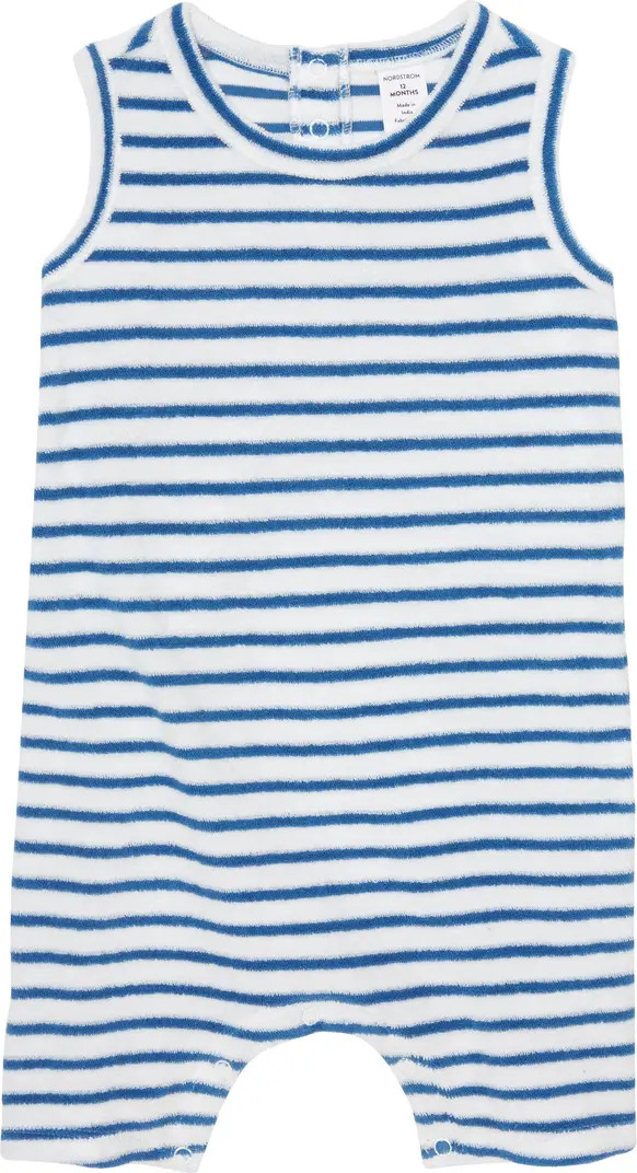 Nordstrom Stripe Organic Cotton Romper | Nordstrom | Nordstrom