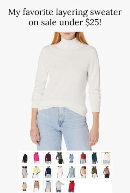 My favorite layering sweater is on sale under $25! True to size and Comes in 21 colors and plus sizes! 
.
Amazon finds winter outfit 

#LTKfindsunder50 #LTKsalealert #LTKstyletip