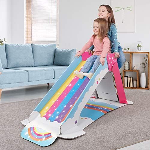 WowWee Kids Slide Indoor – Playground for Toddlers – StrongFold Technology Cardboard Toddler ... | Amazon (US)