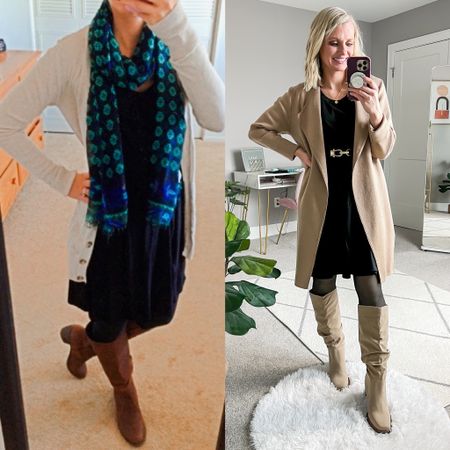 What I wore then vs. now! I updated an outfit I wore in 2014 the way I would wear it now in 2024! 

#LTKstyletip #LTKworkwear #LTKfindsunder50