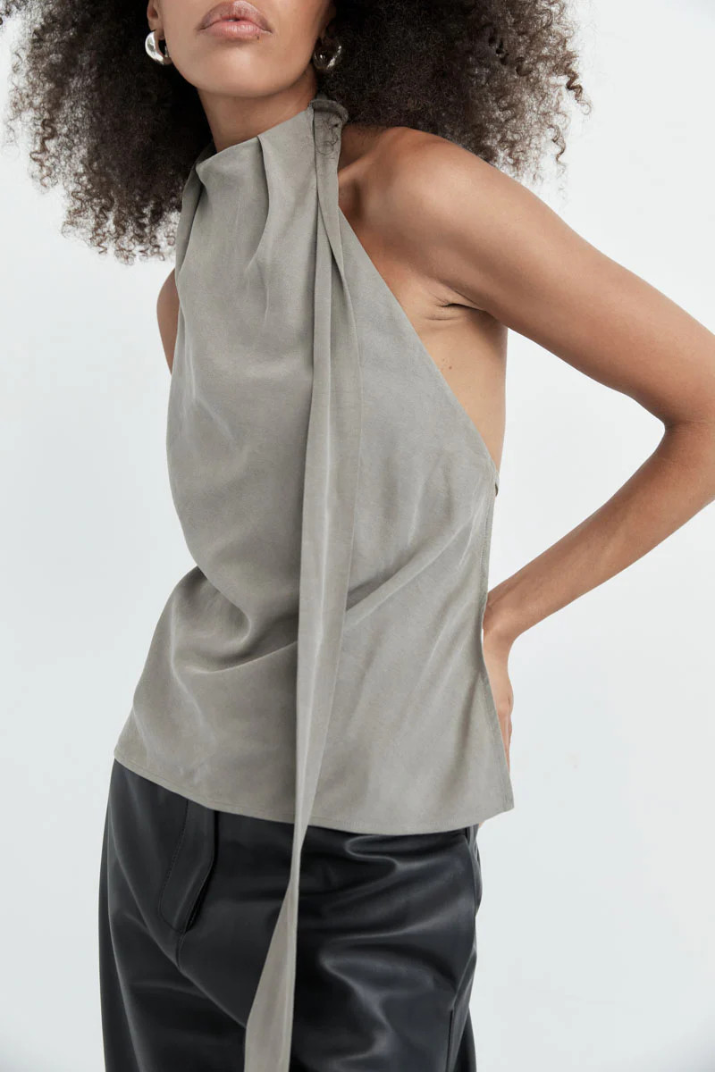 Bias Scarf Top - Slate | St. Agni (US, UK, EU)
