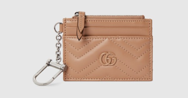 GG Marmont matelassé keychain wallet | Gucci (US)