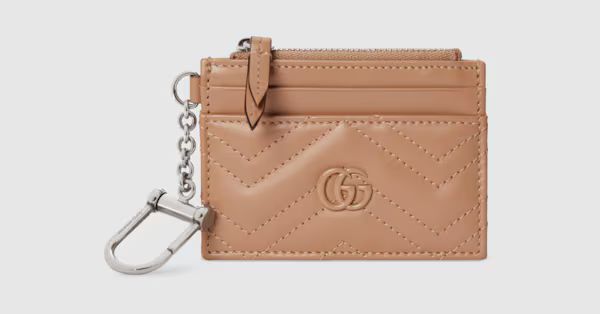 GG Marmont matelassé keychain wallet | Gucci (US)